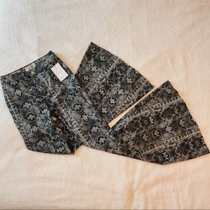 RARE Free People Snake Print Just Float On Pants (NWT)